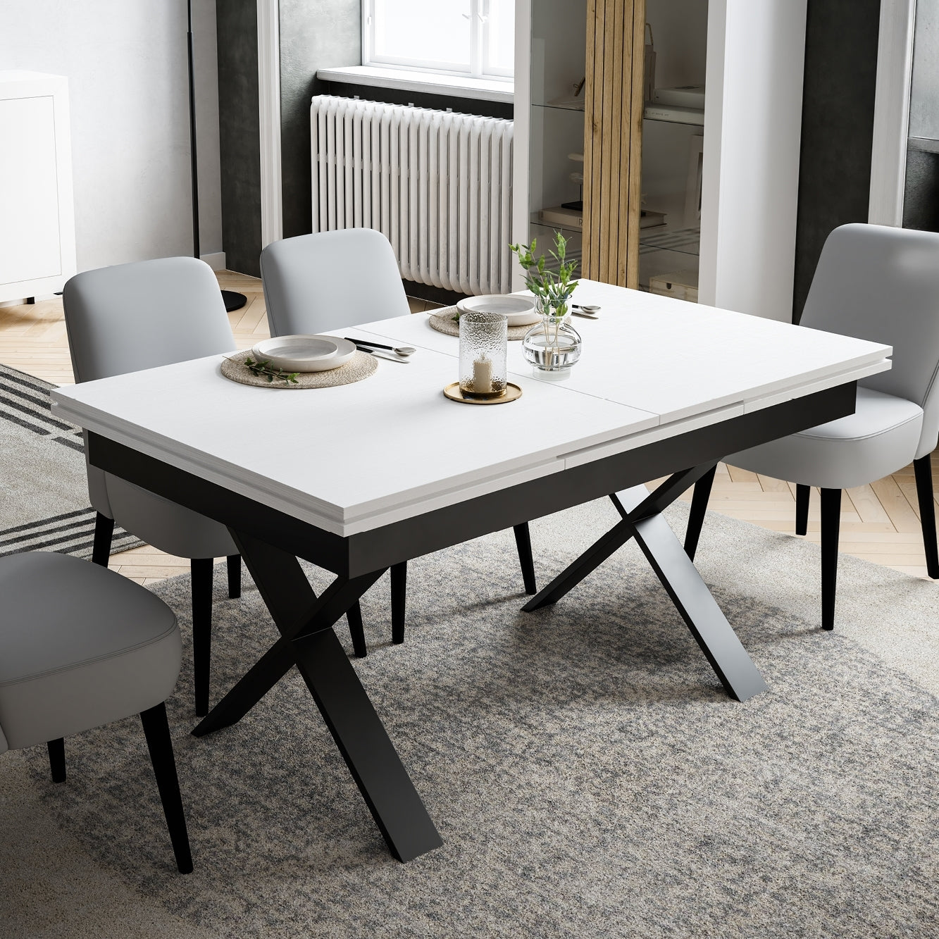 Mesa extraíble comedor cruceta 150/200 image 0