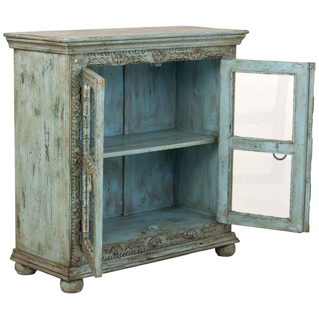 APARADOR DALIAN AQUA GREEN ARTESANAL 2 PUERTAS image 1