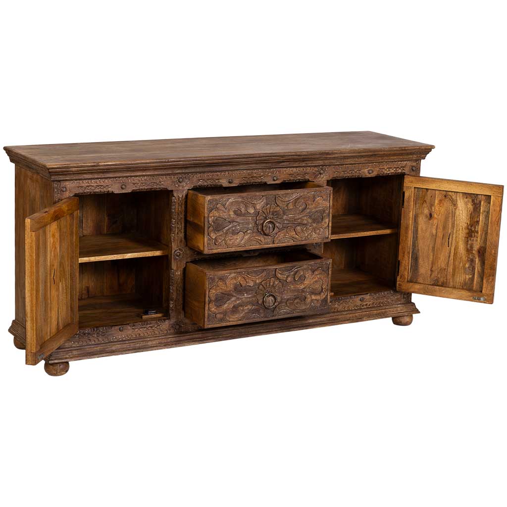 APARADOR DALIAN BROWN PATINA ARTESANAL image 1