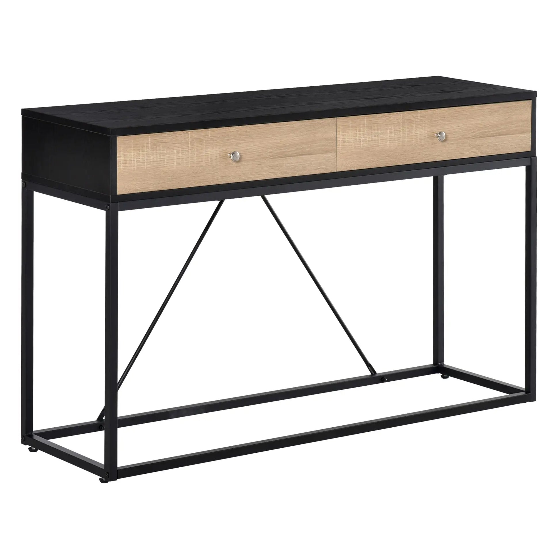 CONSOLA MODERNA INDUSTRIAL “URBAN METAL DOUBLE DRAWER” image 3