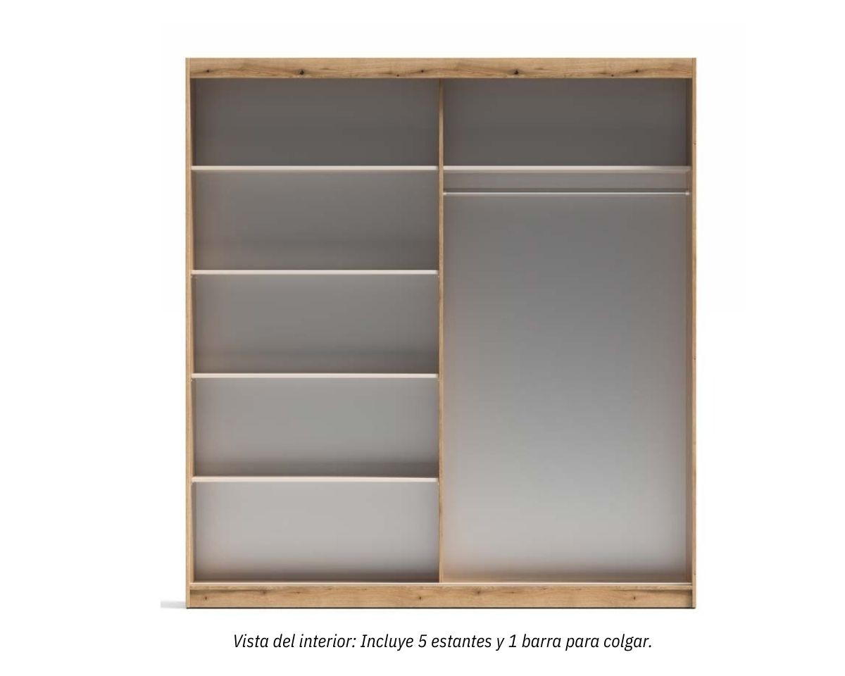 ARMARIO INOVA MAX 200 – ARMARIO 2 PUERTAS CORREDERAS CON ESPEJO image 1