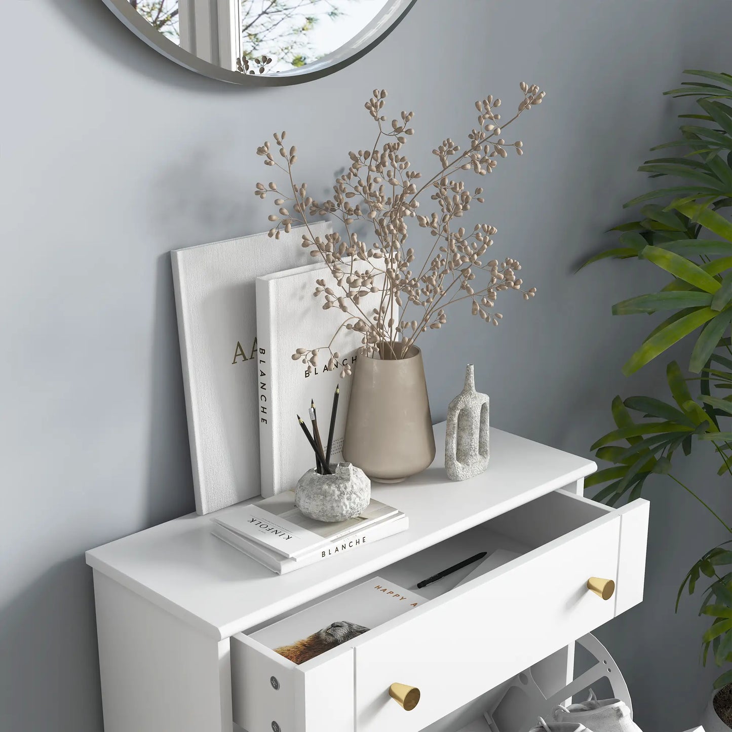 ZAPATERO ESTRECHO LUMINA BLANC CON CAJÓN Y 2 PUERTAS ABATIBLES image 3