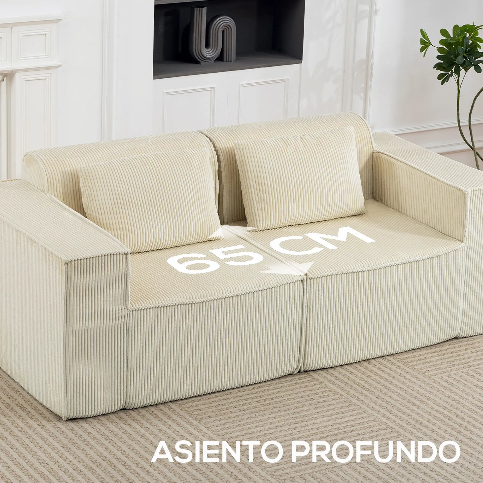 SOFÁ 3 PLAZAS MODELO BRISAS – PANA BEIGE image 5