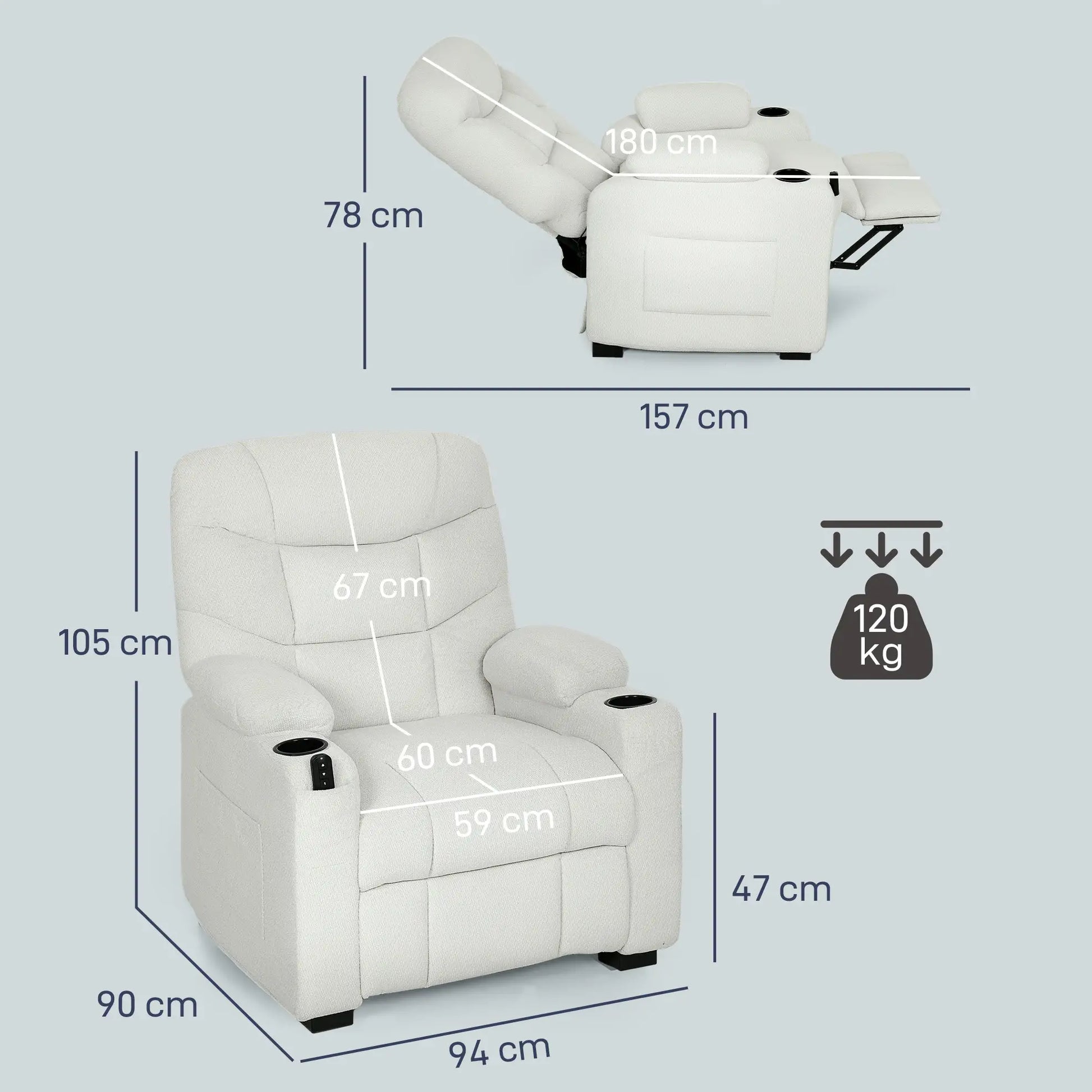SILLÓN RELAX ELÉCTRICO MODELO CONFORT MEMORY image 4