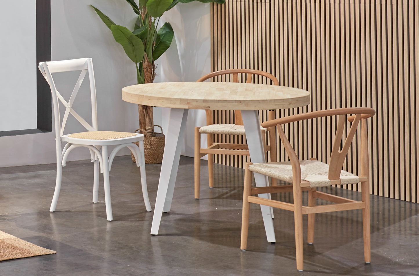 MESA DE COMEDOR REDONDA EXTENSIBLE BERG 120 image 6