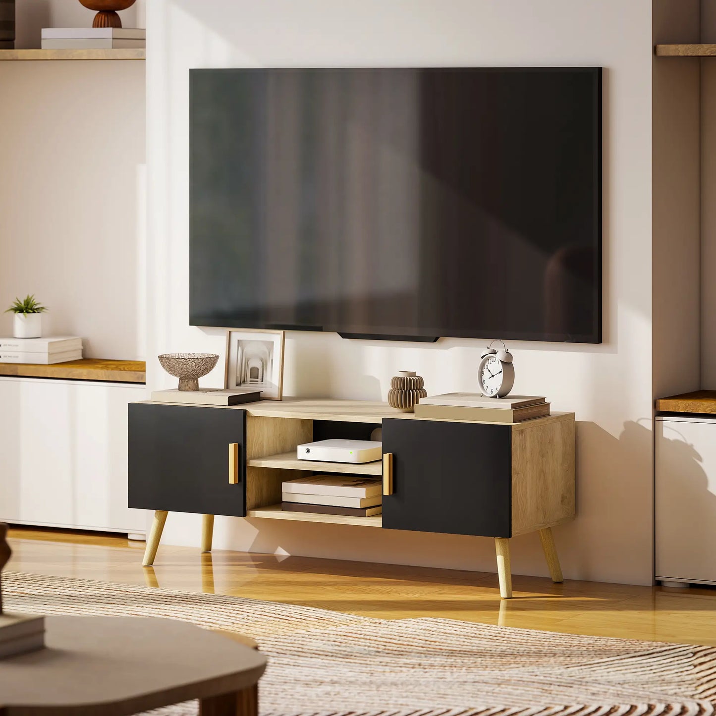 MUEBLE TV ROBLE & NEGRO 110 CM image 5