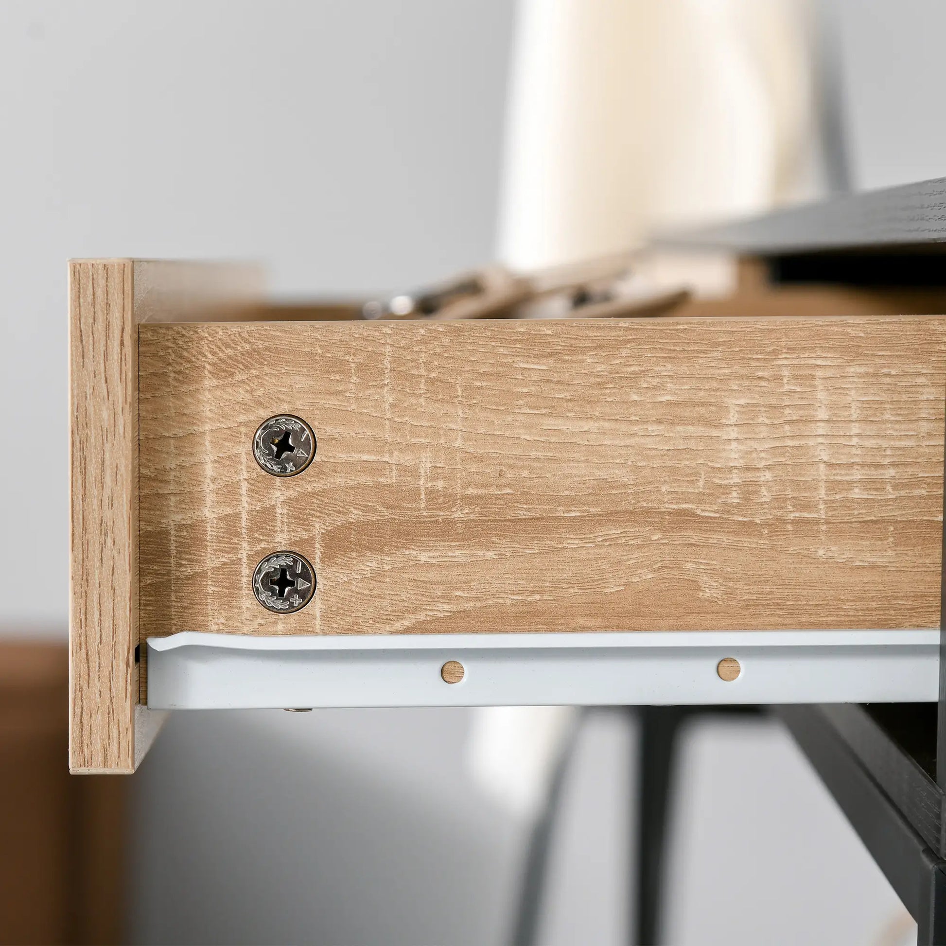 CONSOLA MODERNA INDUSTRIAL “URBAN METAL DOUBLE DRAWER” image 5