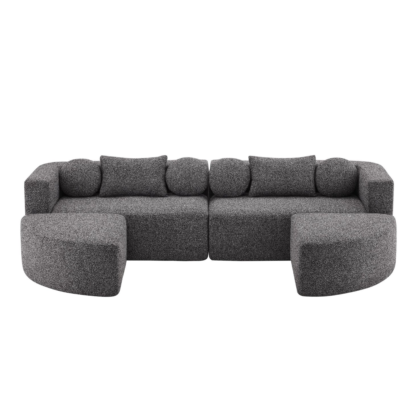 🛋️ SOFÁ CAMA MODULAR “CLOUD” – CHENILLA, ESPUMA DE ALTA ELASTICIDAD Y MUELLES ENSACADOS