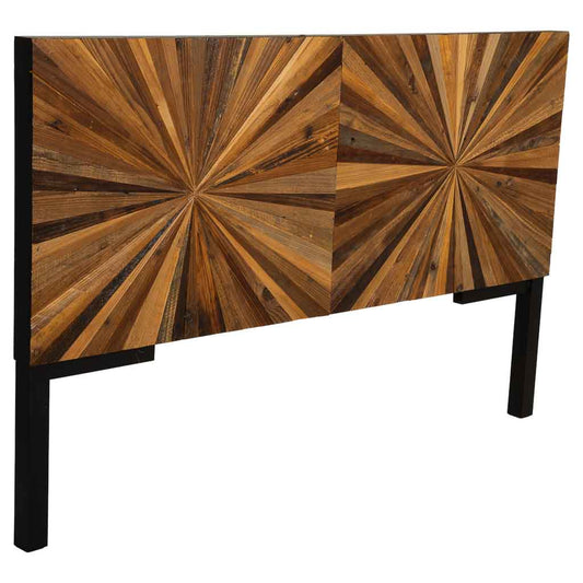 CABECERO TAKI DE MADERA RECUPERADA MARRÓN image 0