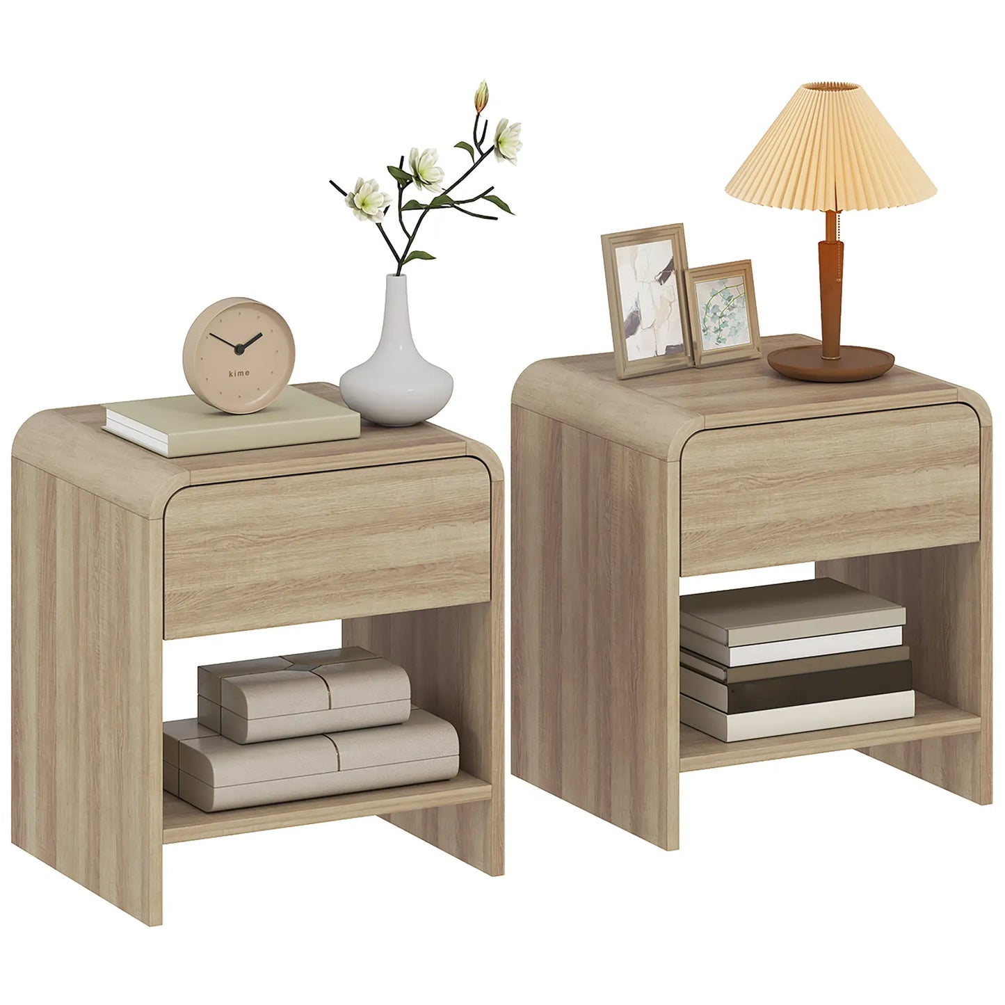 JUEGO DE MESITAS DE NOCHE NORDLY WOOD image 1