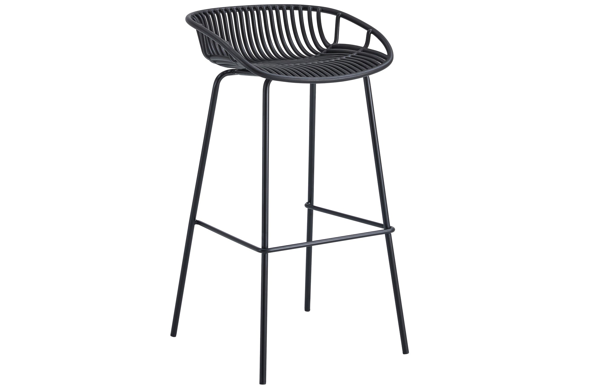 TABURETE ALTO SHELL NEGRO image 3