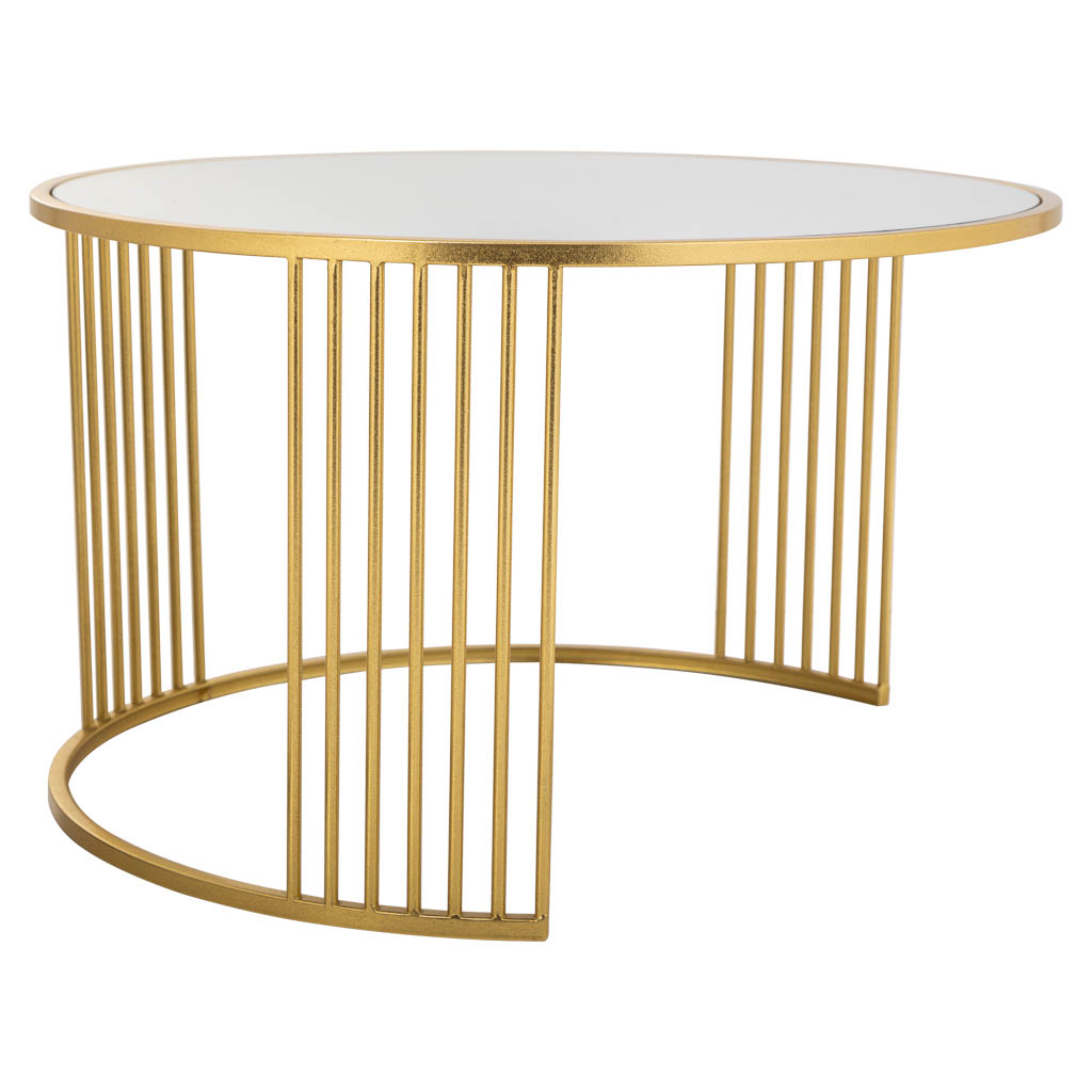 MESA DE CENTRO SANTIAGO GOLD ROUND image 0