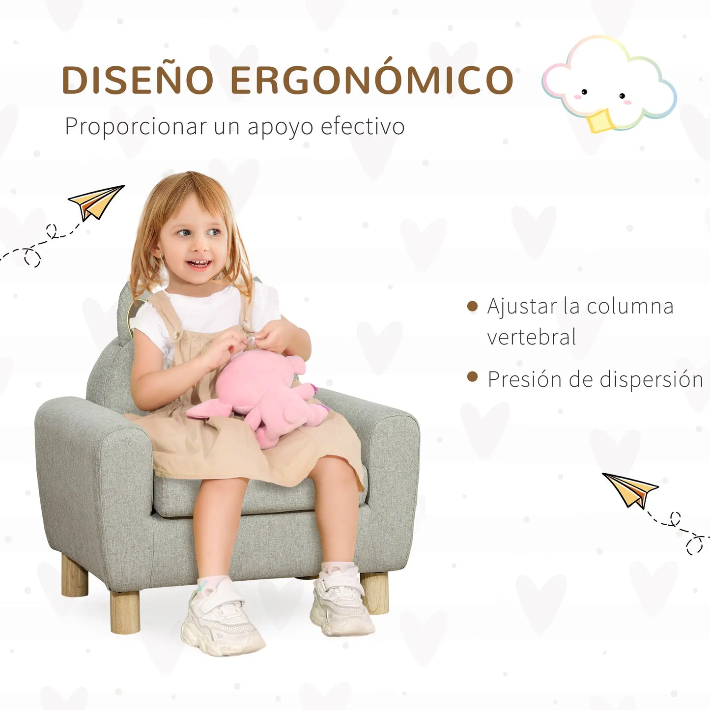 SILLÓN INFANTIL FELINO CAT MARRÓN image 5