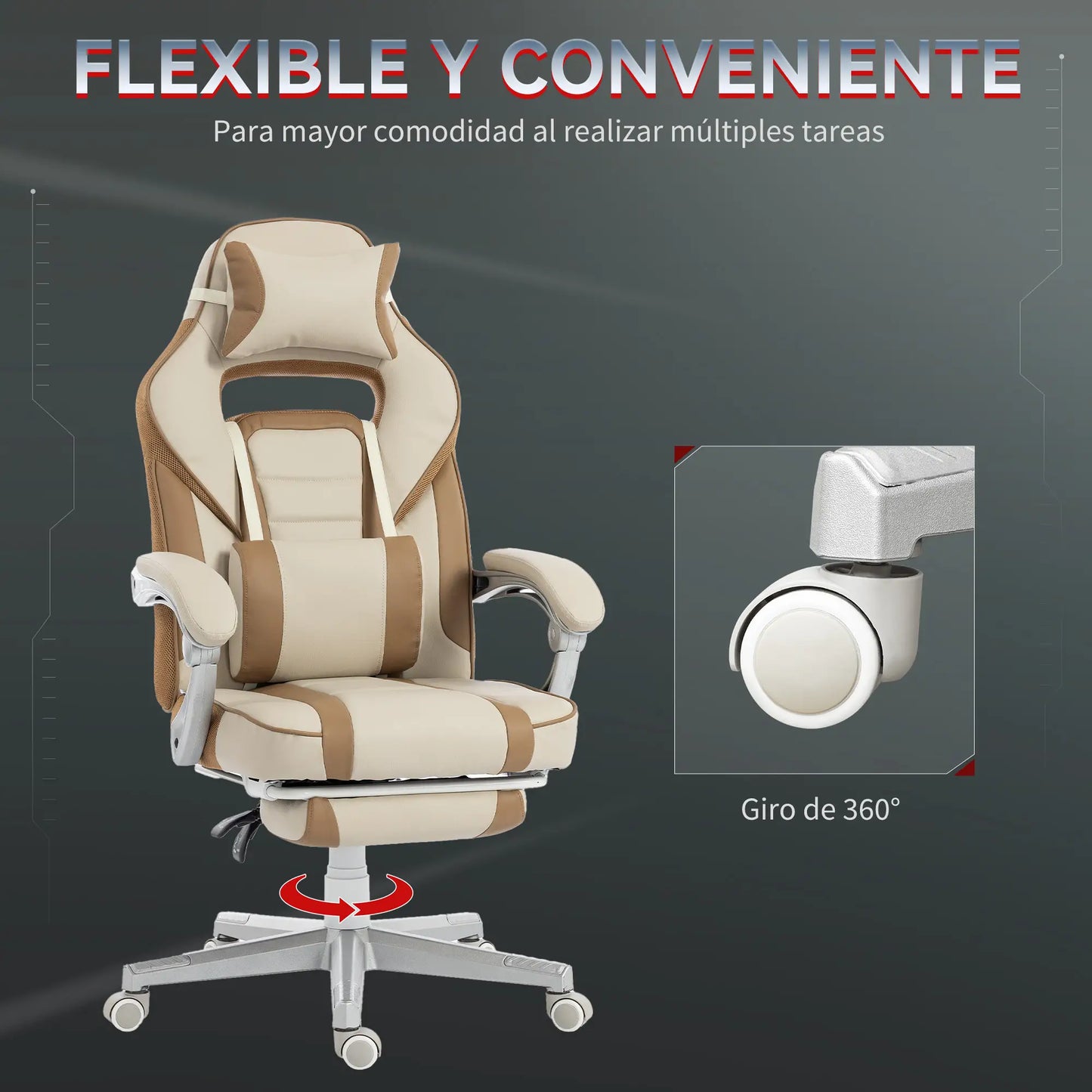 SILLA GAMING MODELO CREMA RELAX PRO image 5