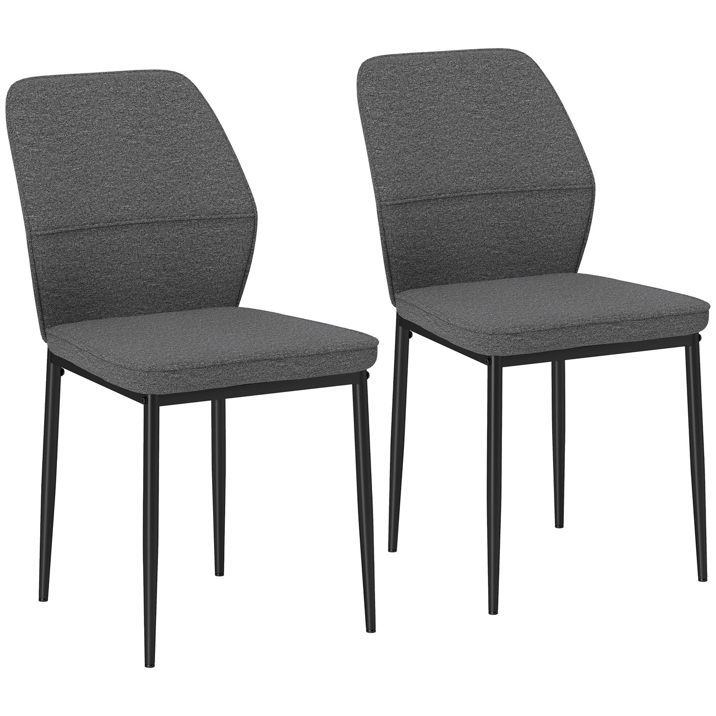 CONJUNTO DE 2 SILLAS DE COMEDOR TAPIZADAS EN TERCIOPELO image 2