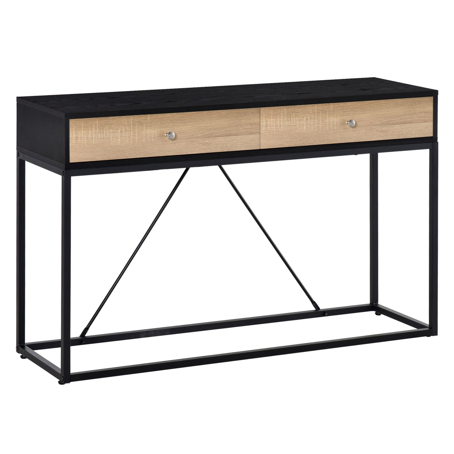 CONSOLA MODERNA INDUSTRIAL “URBAN METAL DOUBLE DRAWER” image 0