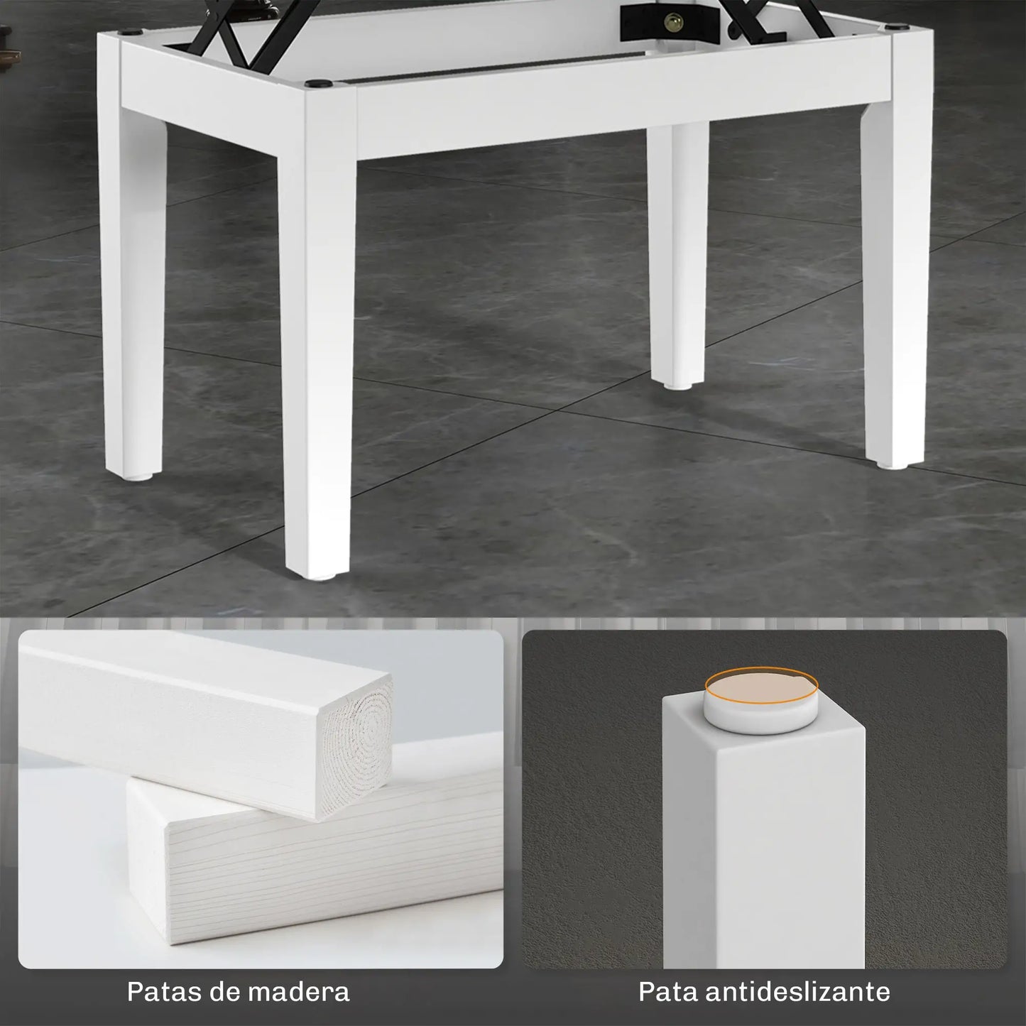 BANQUETA DE PIANO HARMONY LIFT BLANCA AJUSTABLE CON ALMACENAJE image 3