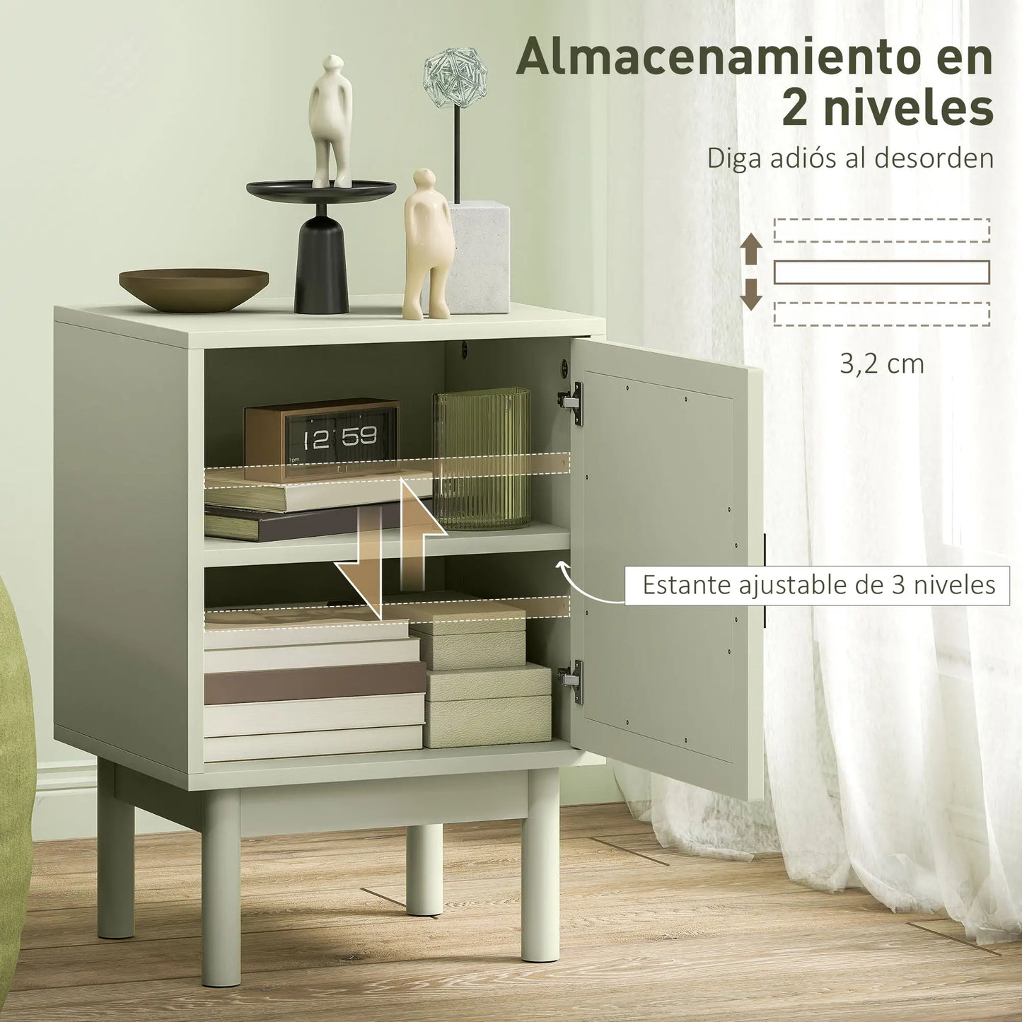 MESILLA DE NOCHE MODELO VERDANEA CANNAGE image 6