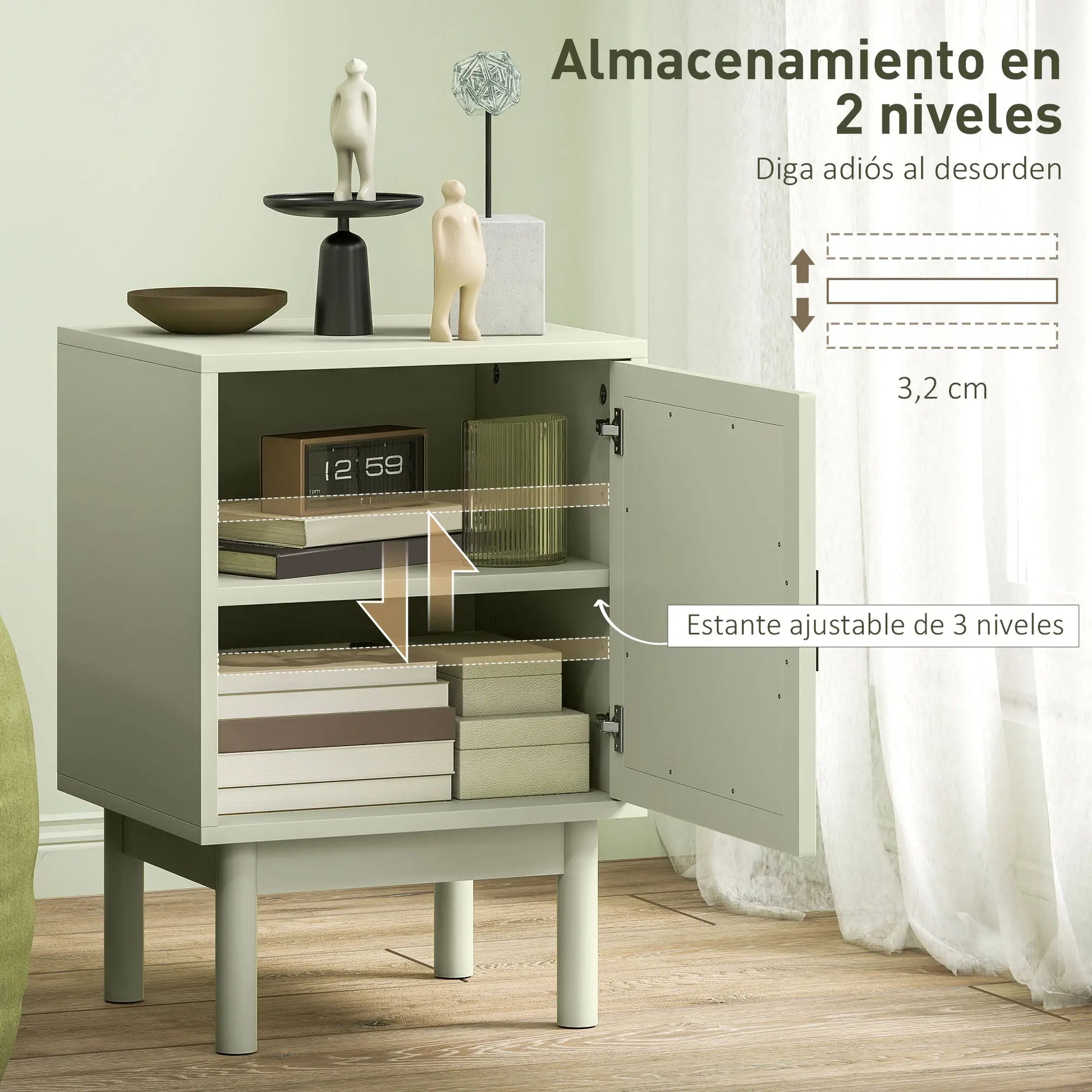 MESILLA DE NOCHE MODELO VERDANEA CANNAGE image 6
