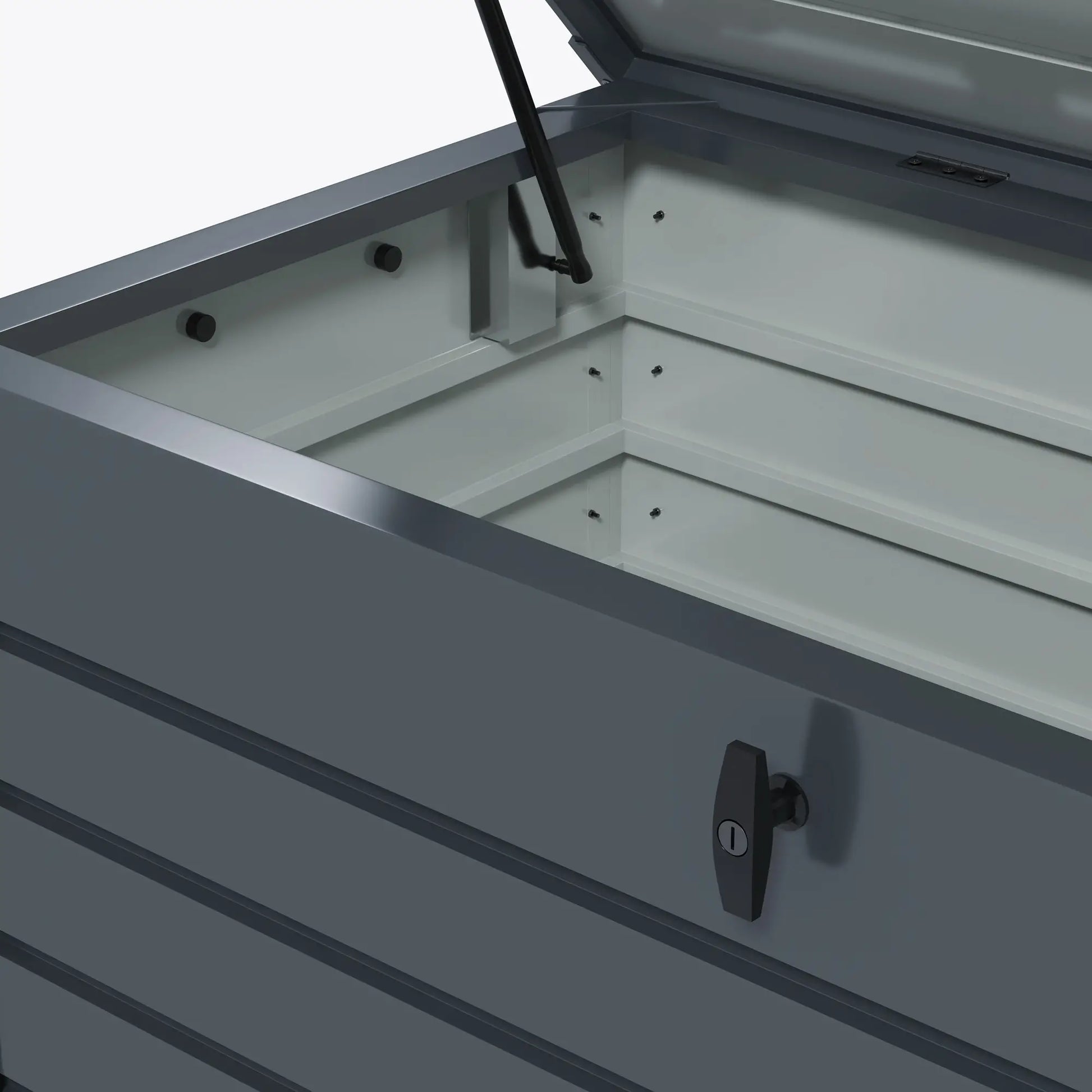 BAÚL DE EXTERIOR DE ACERO GALVANIZADO CON RUEDAS 311 L – MODELO TITAN image 10