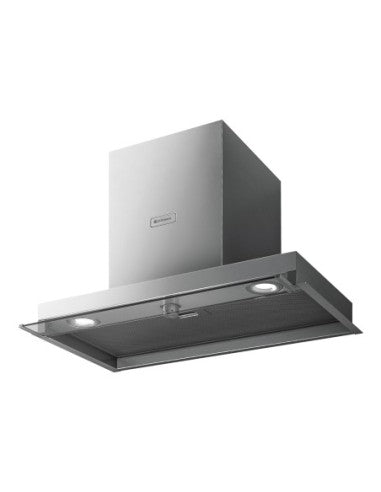Campana de encastre Johnson 60 cm Inox y Cristal image 0