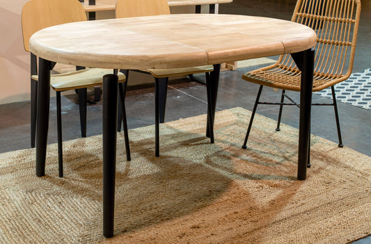 MESA DE COMEDOR REDONDA EXTENSIBLE image 0