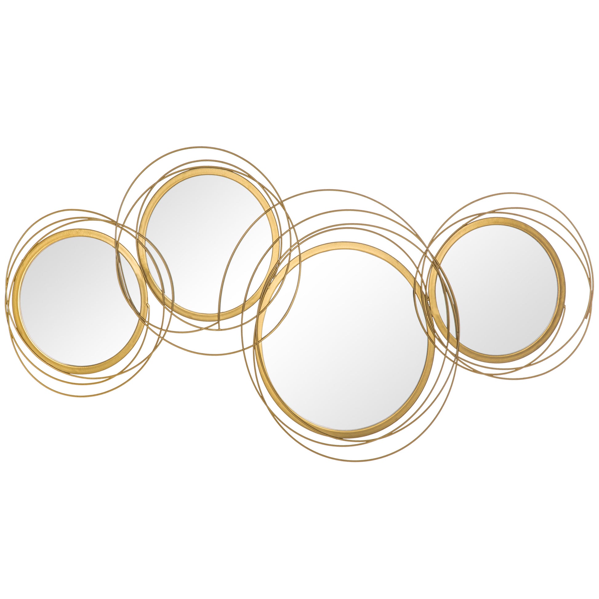 DECORACIÓN METÁLICA ESPEJOS ORBIT GOLD image 7