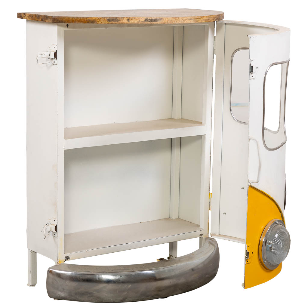 RECIBIDOR FURGONETA ARTESANAL AMARILLO image 1