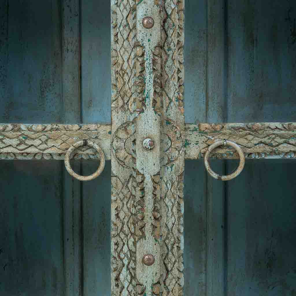 APARADOR DALIAN AQUA GREEN ARTESANAL 2 PUERTAS image 2