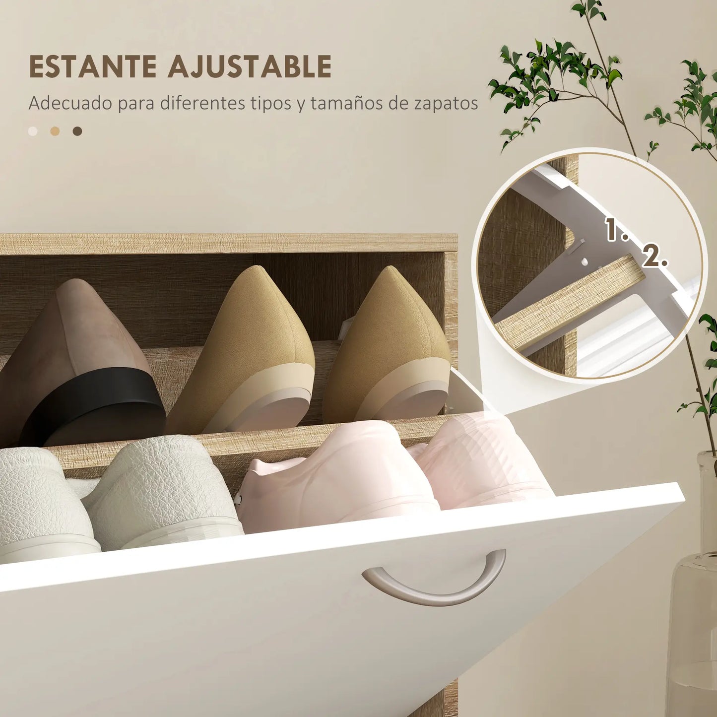 RECIBIDOR COMPLETO MIRROR&STORE 3 EN 1 image 5