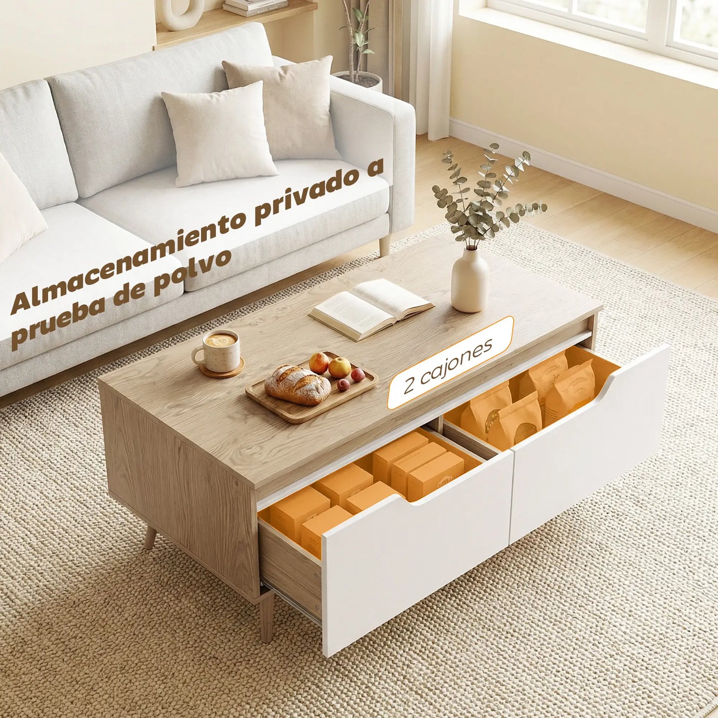 MESA DE CENTRO NÓRDICA ROBLE DUAL image 5