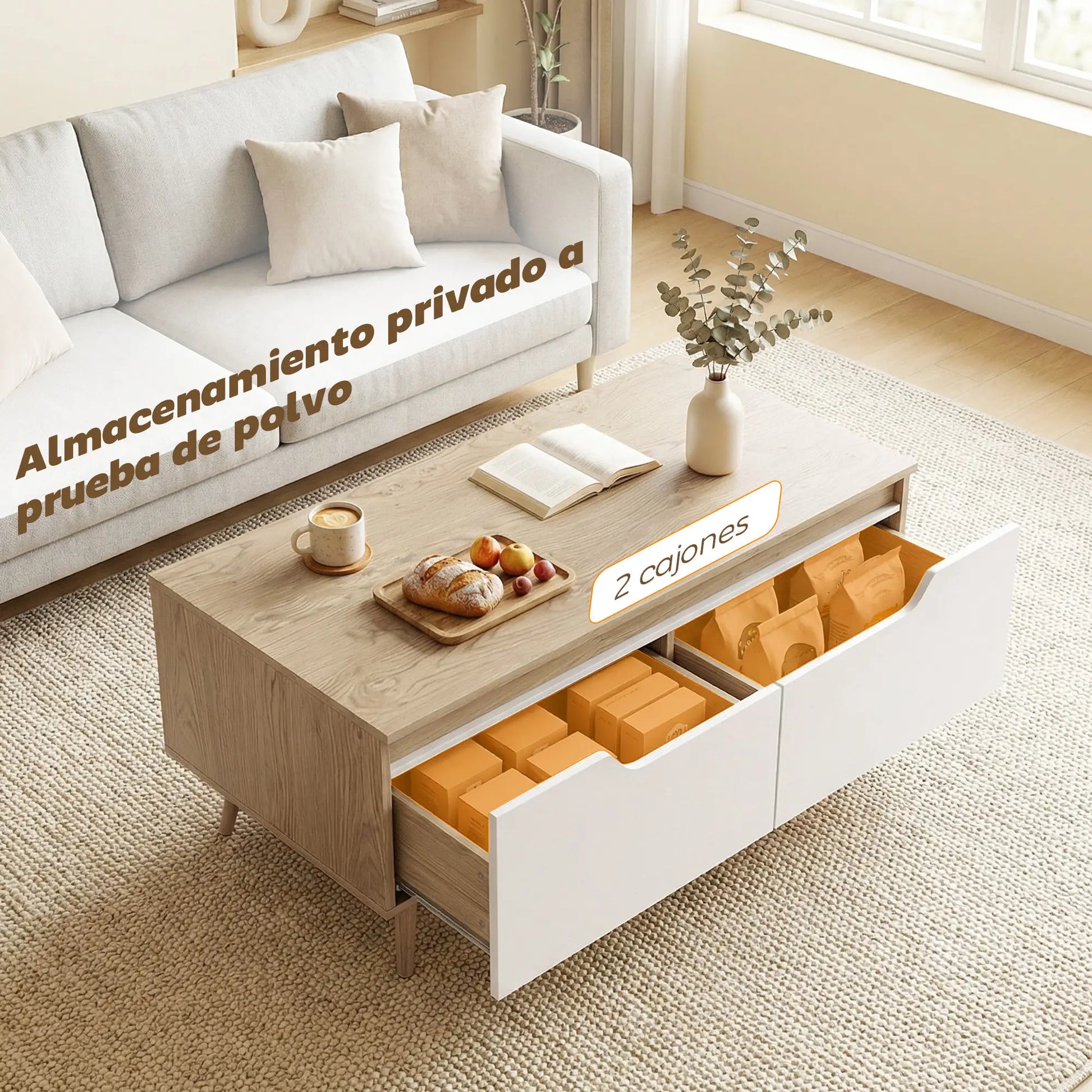 MESA DE CENTRO NÓRDICA ROBLE DUAL image 5
