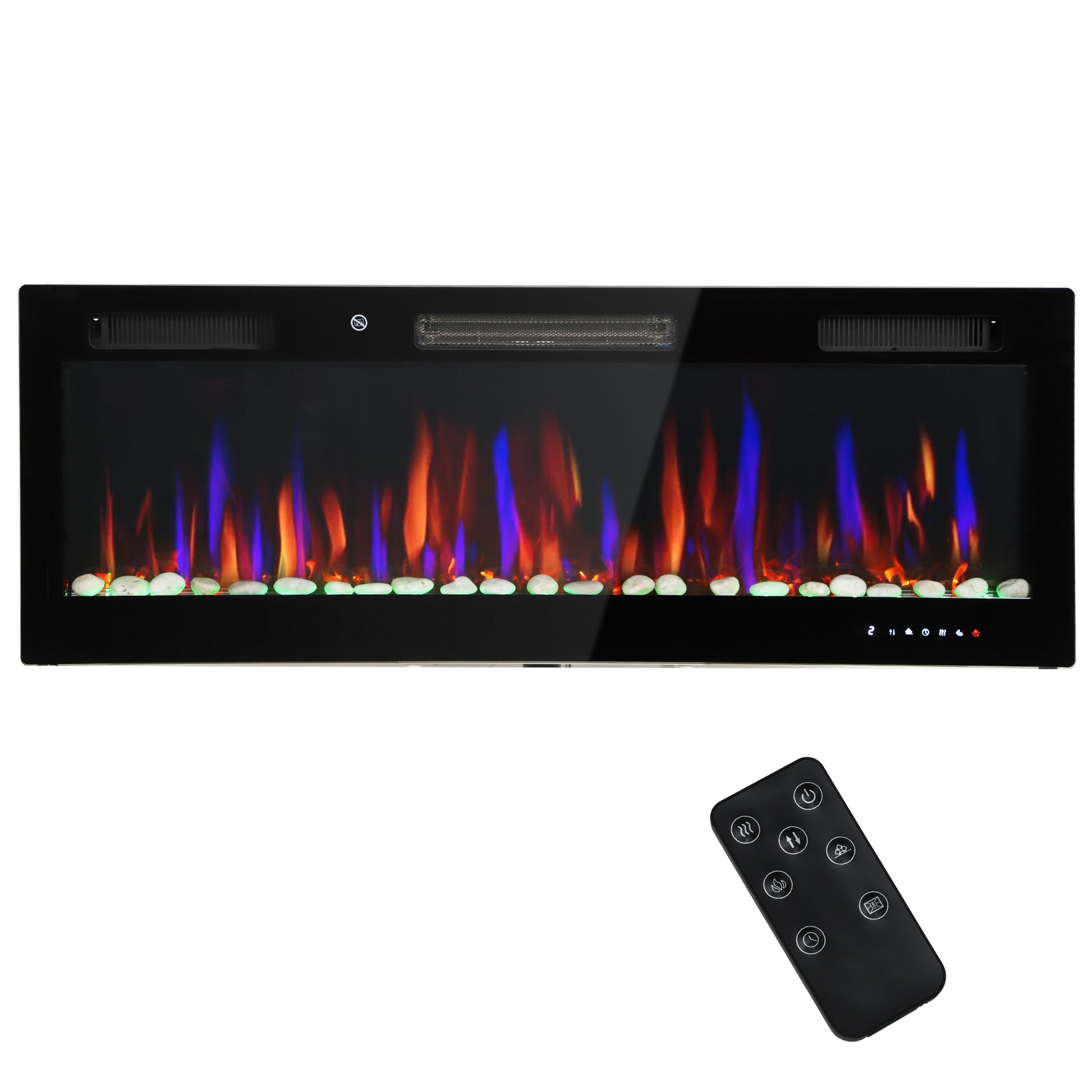 CHIMENEA ELÉCTRICA ULTRAFINA FLAMEVIEW 3D 1800W EMPOTRABLE/PARED 127 CM image 5