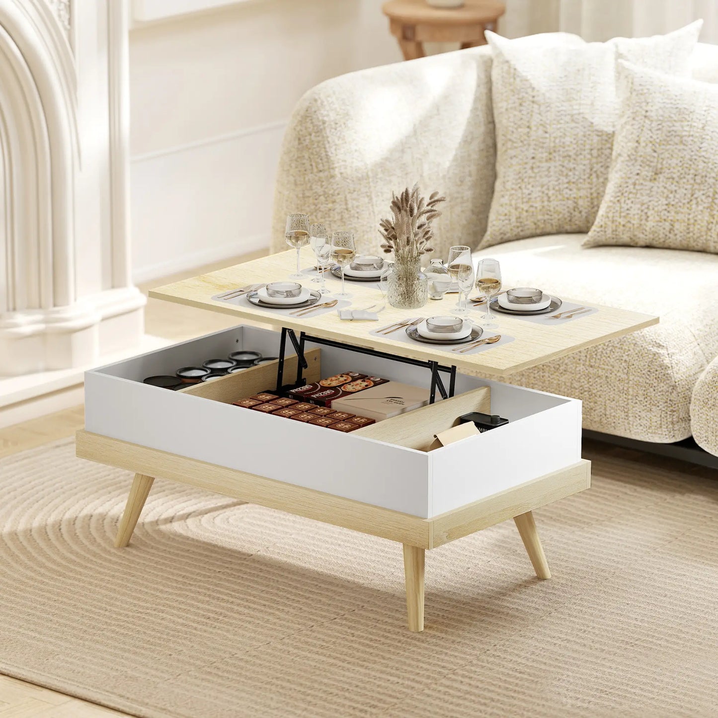 MESA DE CENTRO ELEVABLE NORDIC STORAGE image 4