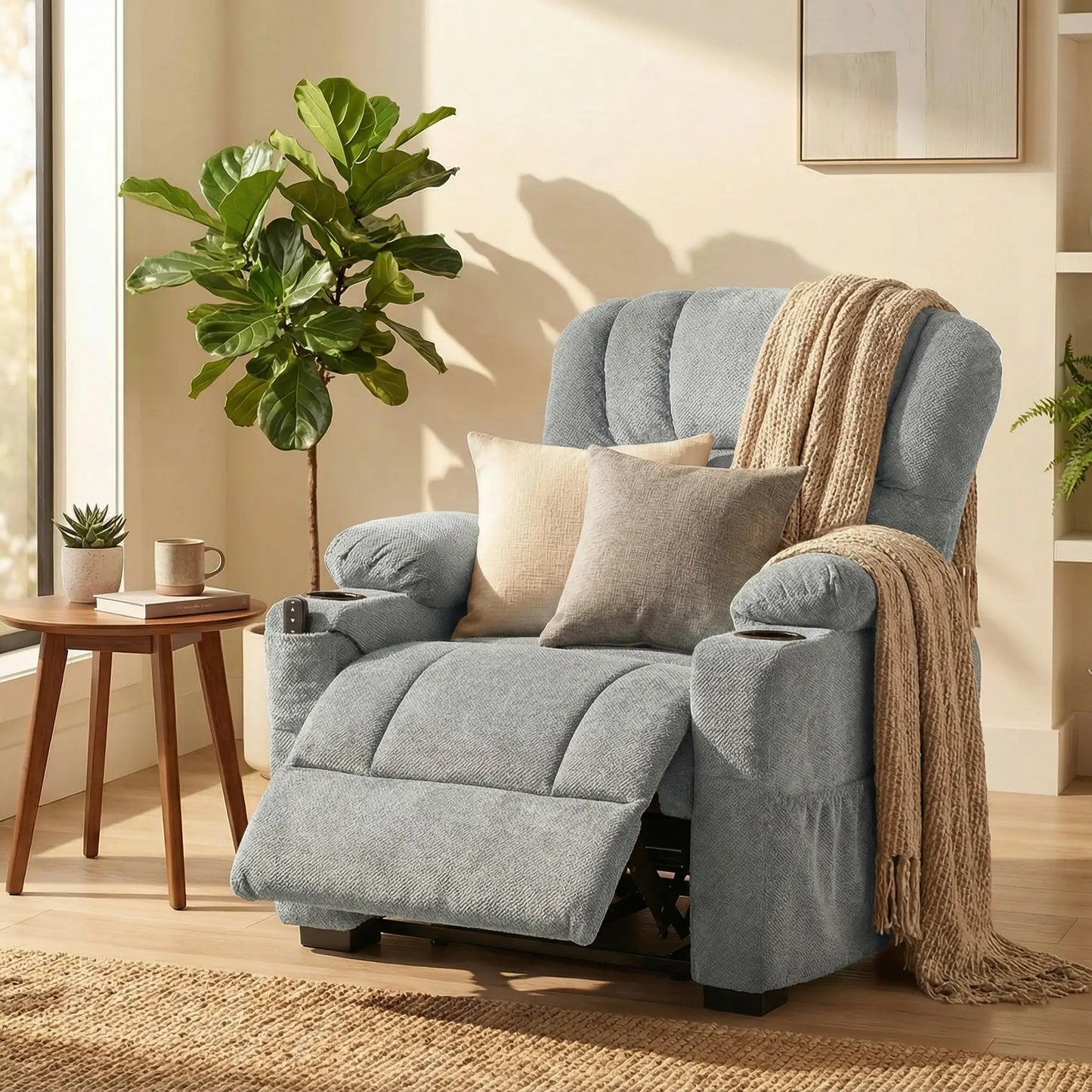 SILLÓN RELAX RECLINABLE ELÉCTRICO LUMERA CONFORT · MOTOR SILENCIOSO ·USB image 0