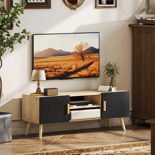 MUEBLE TV ROBLE & NEGRO 110 CM image 0