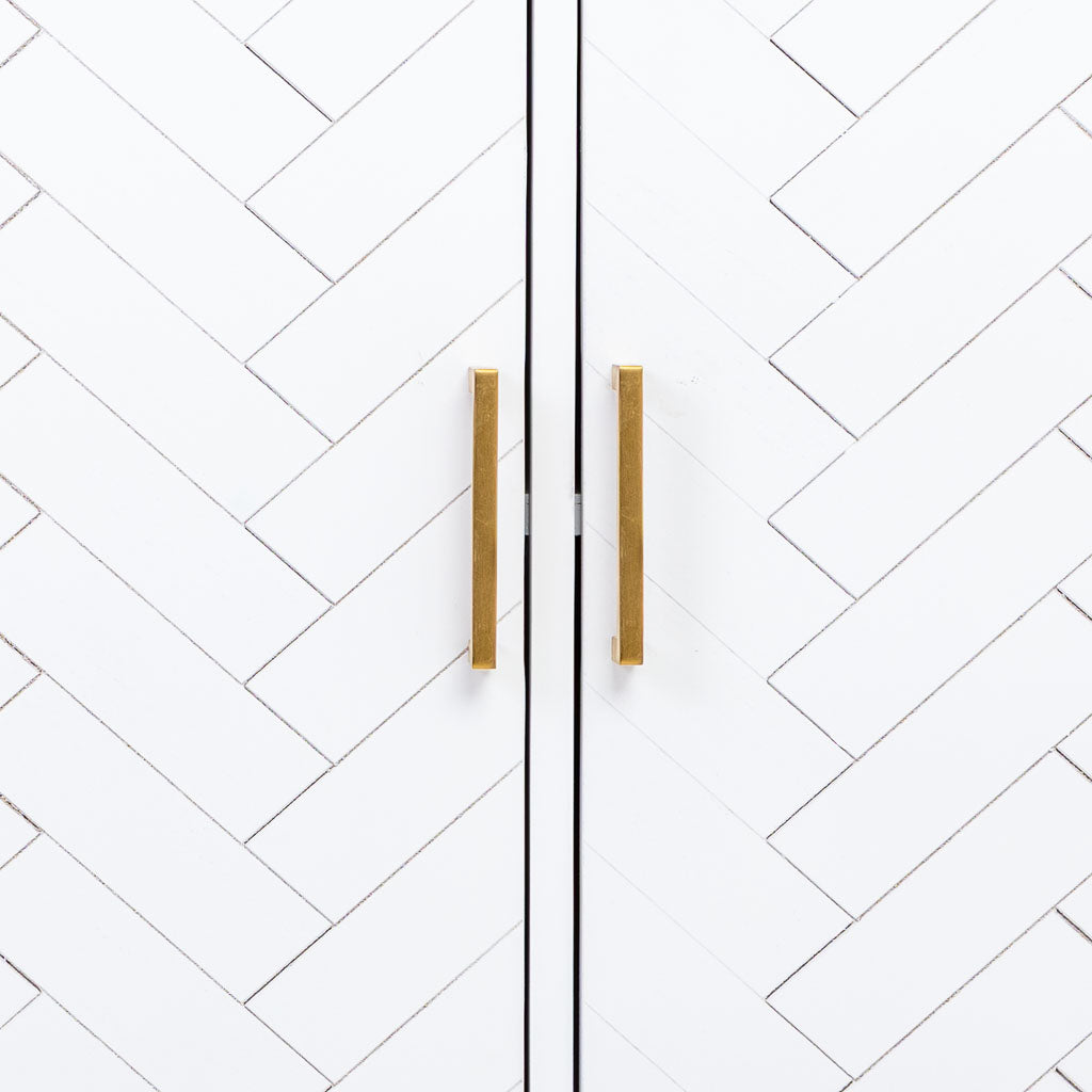 APARADOR MARTA DE MADERA Y METAL BLANCO 3 PUERTAS image 5