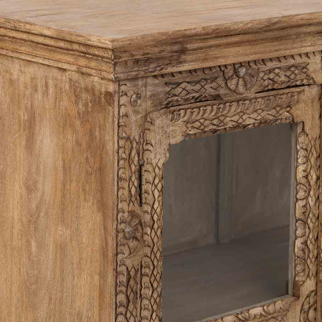 APARADOR DALIAN ARTESANAL GRAN FORMATO MARRÓN ENVEJECIDO image 6