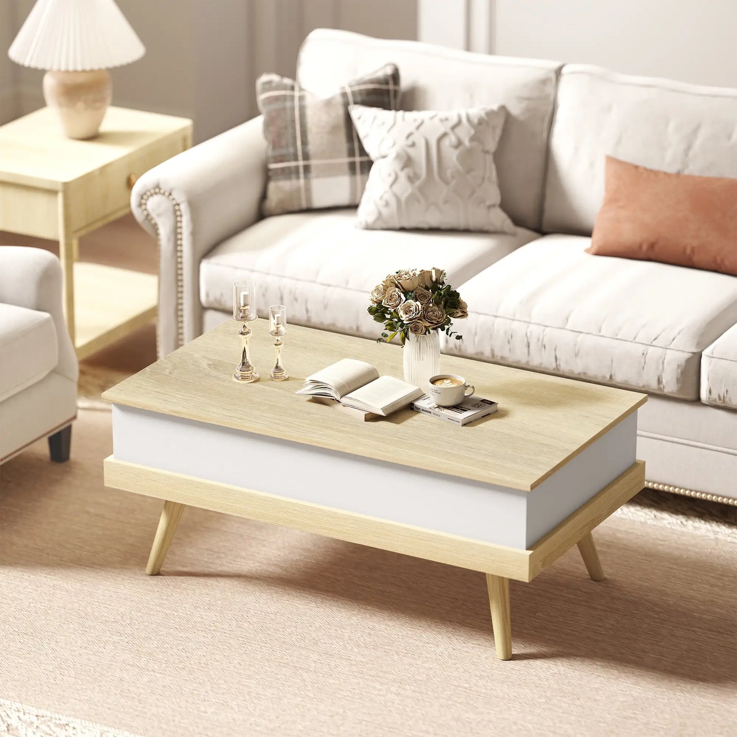 MESA DE CENTRO ELEVABLE NORDIC STORAGE image 0