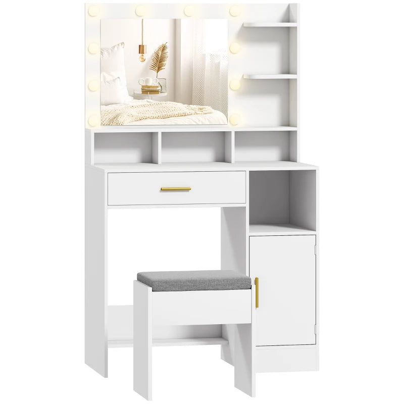 TOCADOR HOLLYGLAM WHITE LED image 5