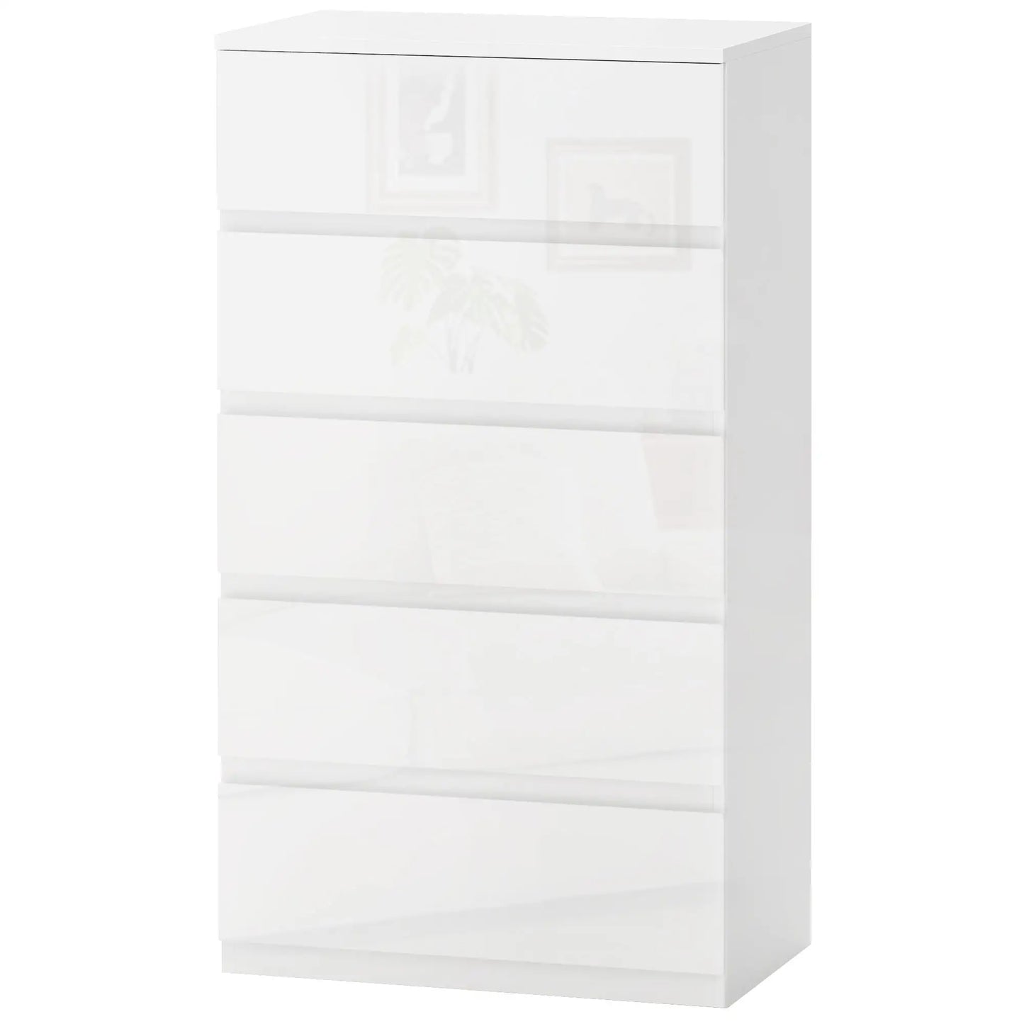 CÓMODA BRIGHTLINE 5C BLANCO BRILLO image 9