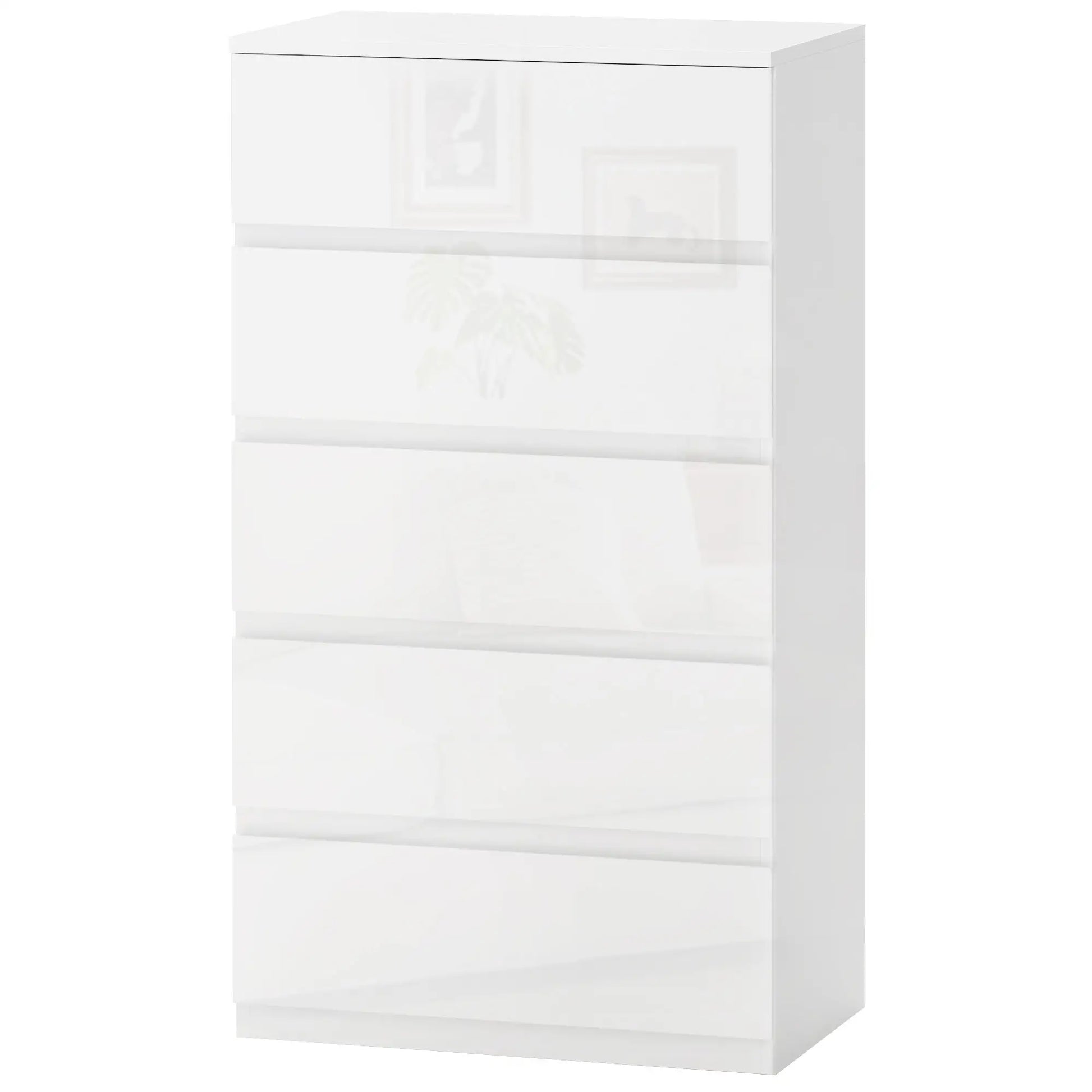 CÓMODA BRIGHTLINE 5C BLANCO BRILLO image 9