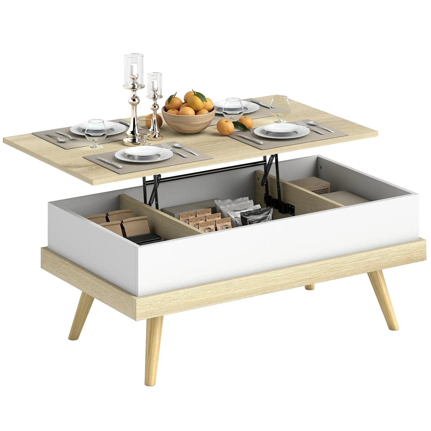 MESA DE CENTRO ELEVABLE NORDIC STORAGE image 5