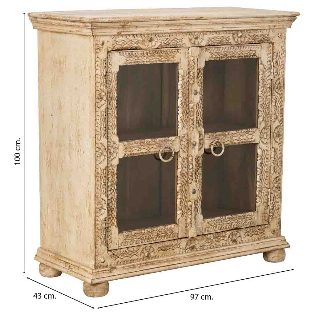 APARADOR DALIAN WHITE ARTESANAL 2 PUERTAS image 5