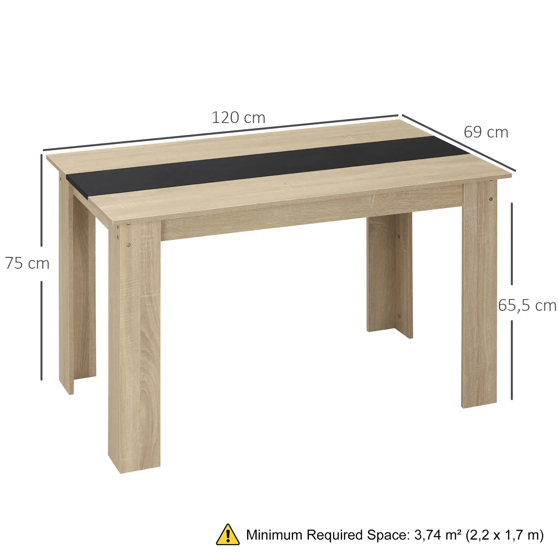 MESA DE COMEDOR MODERNA URBAN OAK LINE image 3