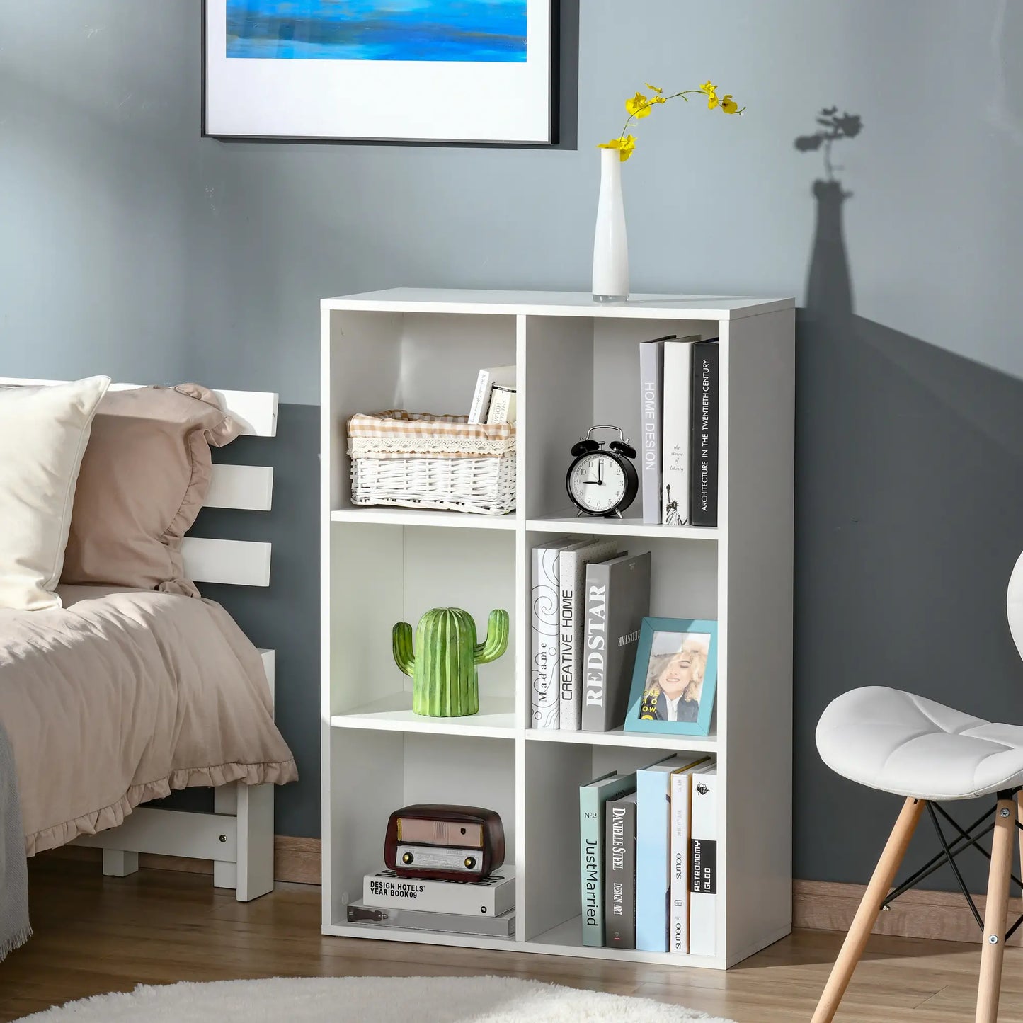 📚 Librería Cubos ORGANIC CUBE – 6 Compartimentos 97 cm