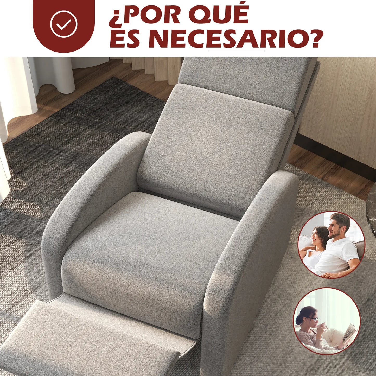 SILLÓN RELAX MODELO BRISA – SILLÓN RECLINABLE MANUAL image 5