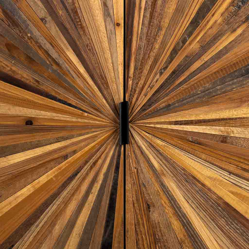 ARMARIO ALTO TAKI DE MADERA RECUPERADA NEGRA image 5