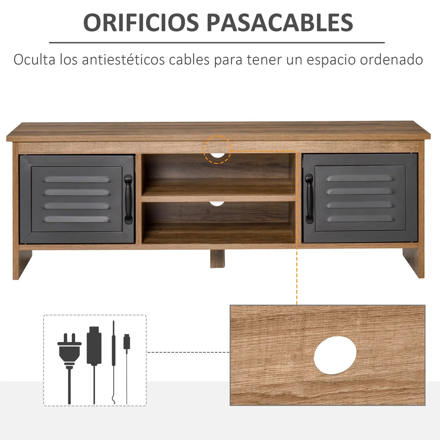 MUEBLE TV INDUSTRIAL 109 CM image 1