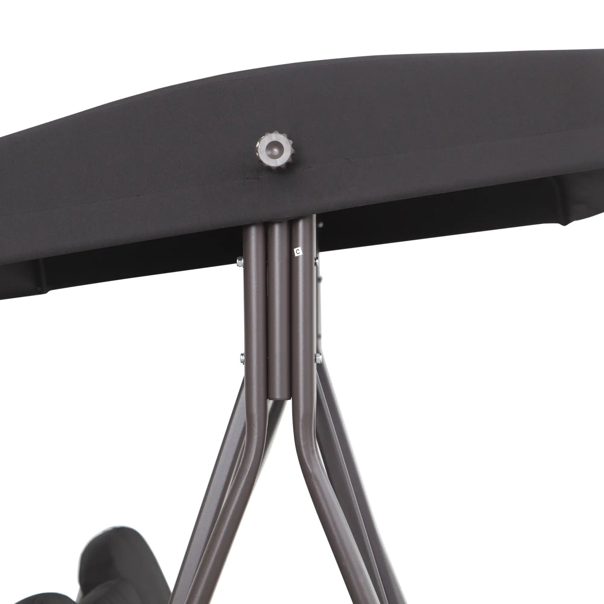 BALANCÍN DE JARDÍN 3 PLAZAS CON TOLDO Y BANDEJAS MODELO SIERRA image 6